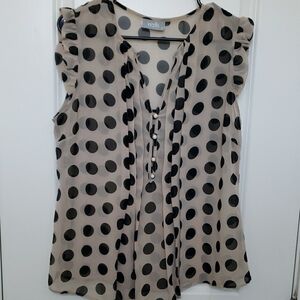 Wallis Cream Sleeveless Ruffled Blouse